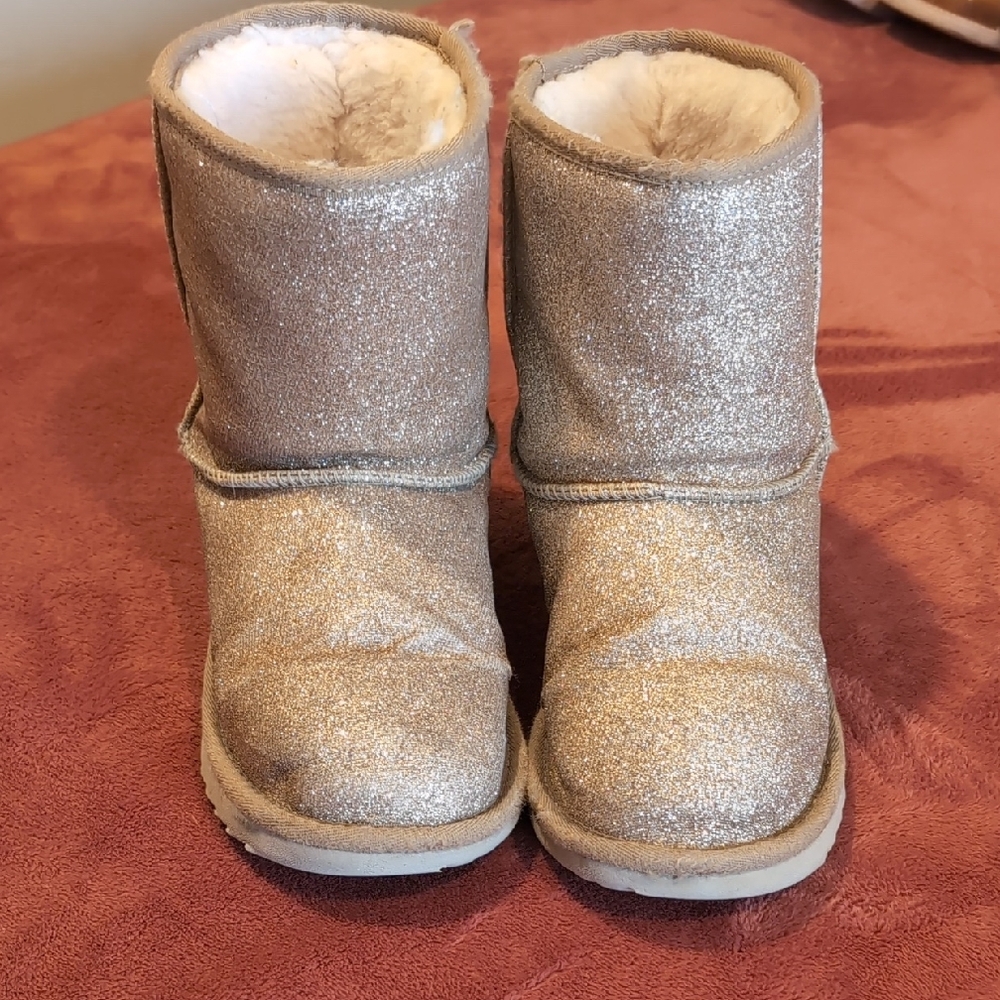 Kids Glittery Gold UGG Boots